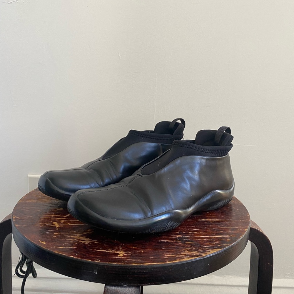 Not for sale!! Prada black leather Mocs